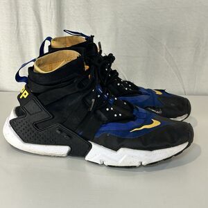 Nike Air Huarache Gripp Black Blue Yellow AO1730-006 Mens 11 Basketball Sneaker
